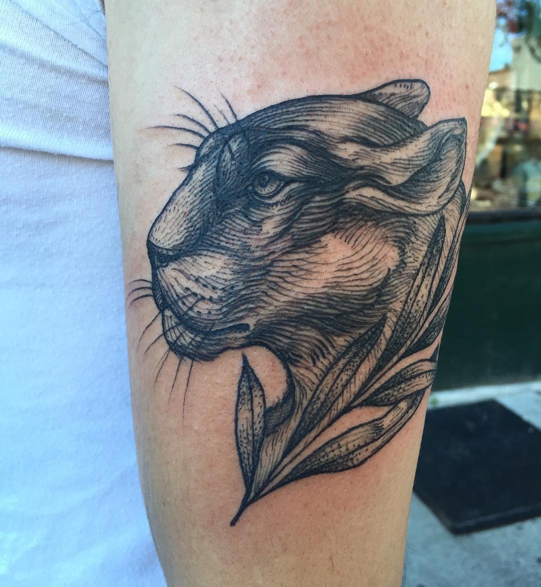 Panther Head Tattoo