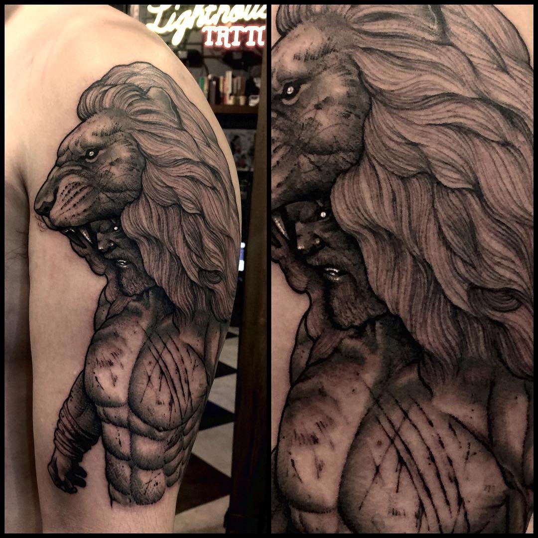 Shoulder Hercules Tattoo