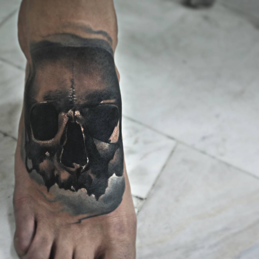 Skull Foot Tattoos