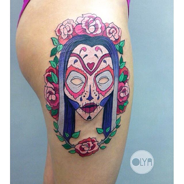 Tattoo Sugar Skull Girl