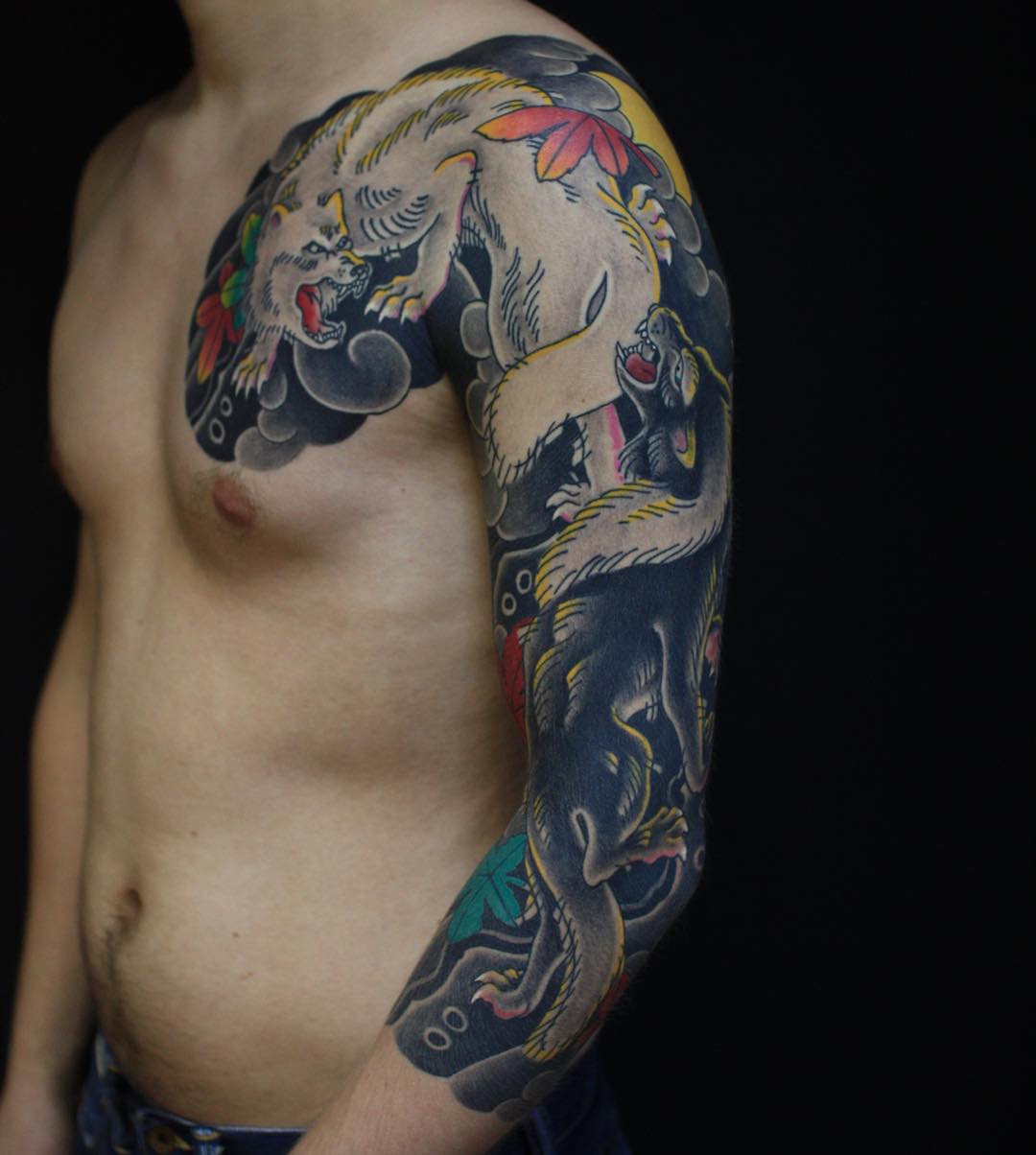 Traditional Japanese Tattoo Sleeve