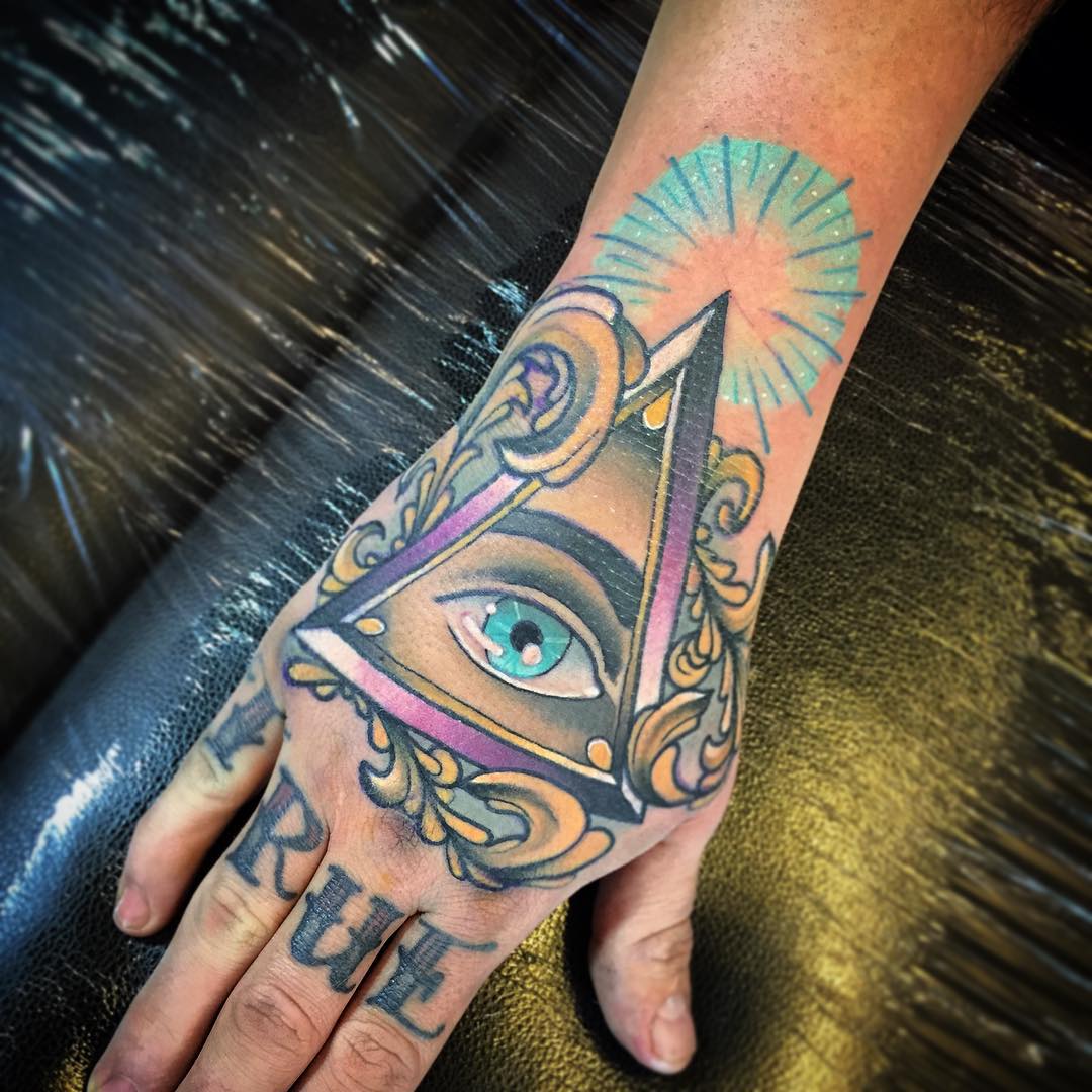 Triangle Eye Tattoo