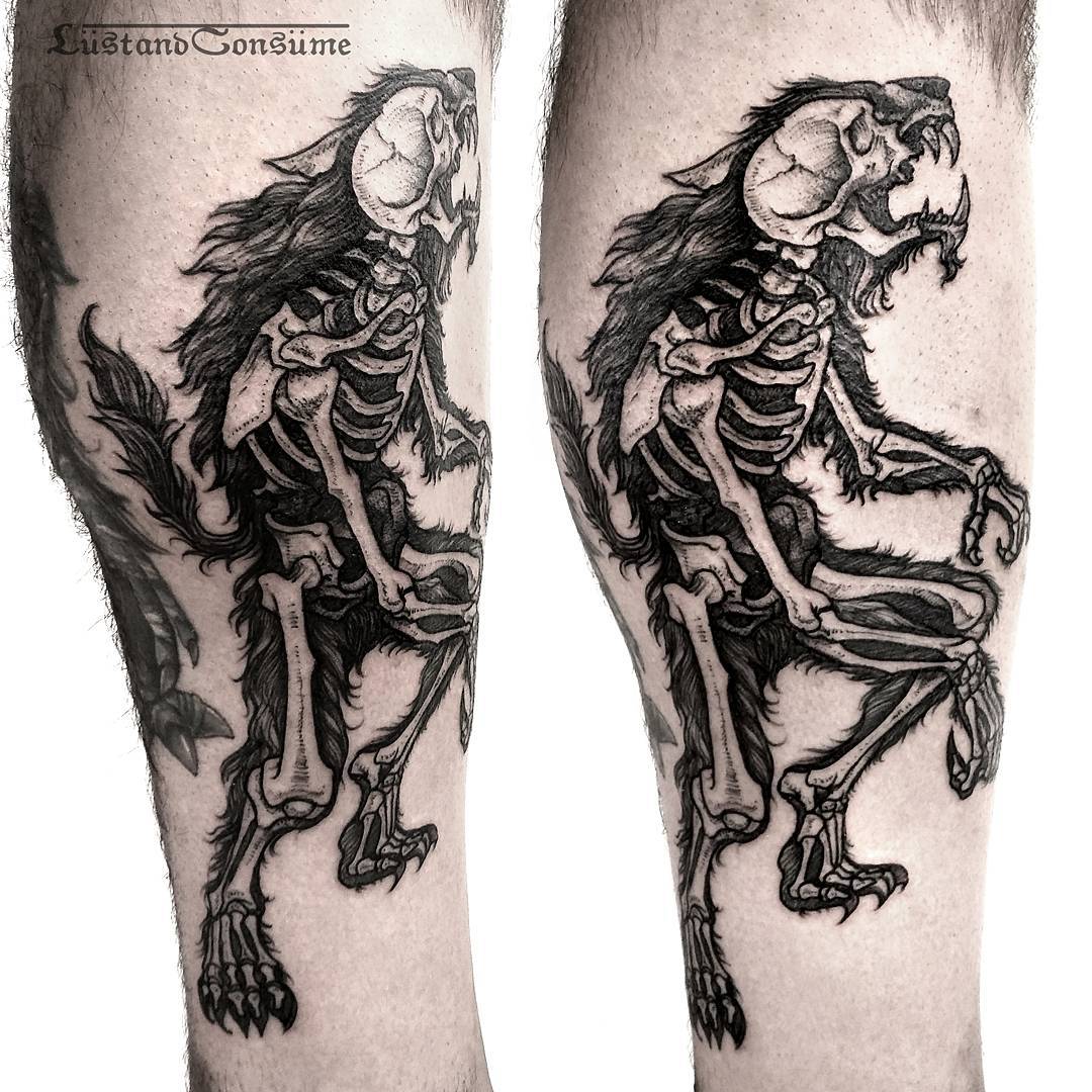 Warewolf X-Ray Tattoo