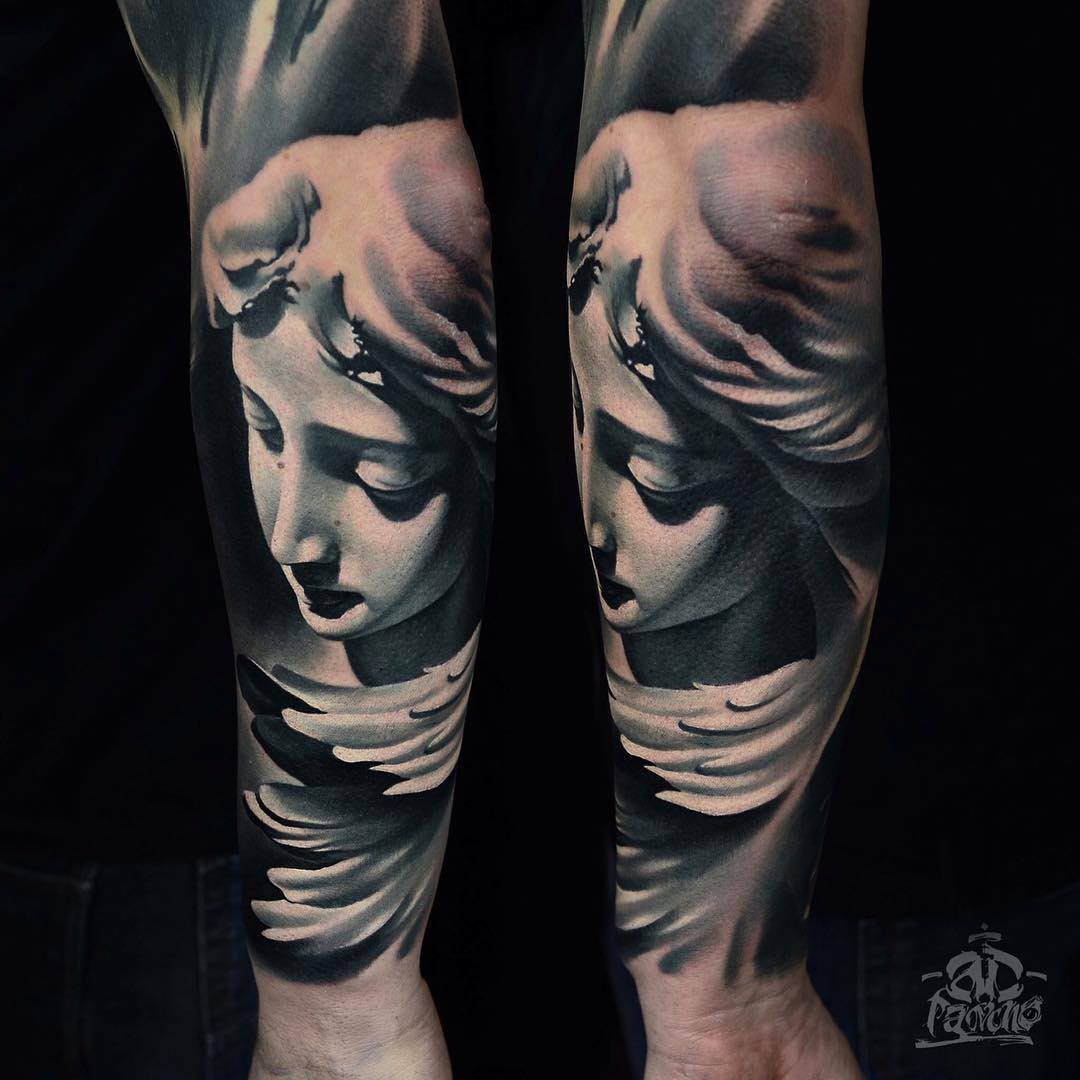 forearm 3D tattoo sleeve