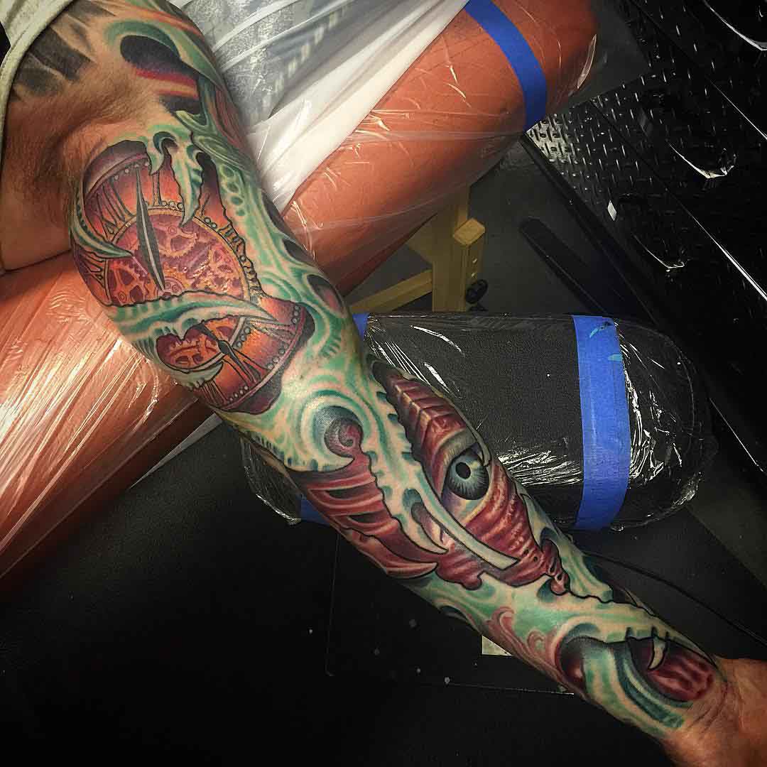 organic tattoo sleeve biomechanical