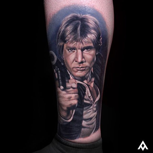 star wars han solo tattoo