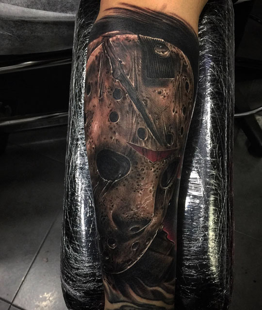 realistic jason tattoo