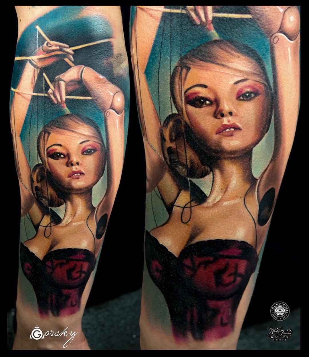 Self Puppet Tattoo