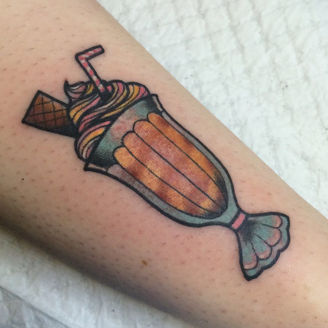 milkshake cool tattoo