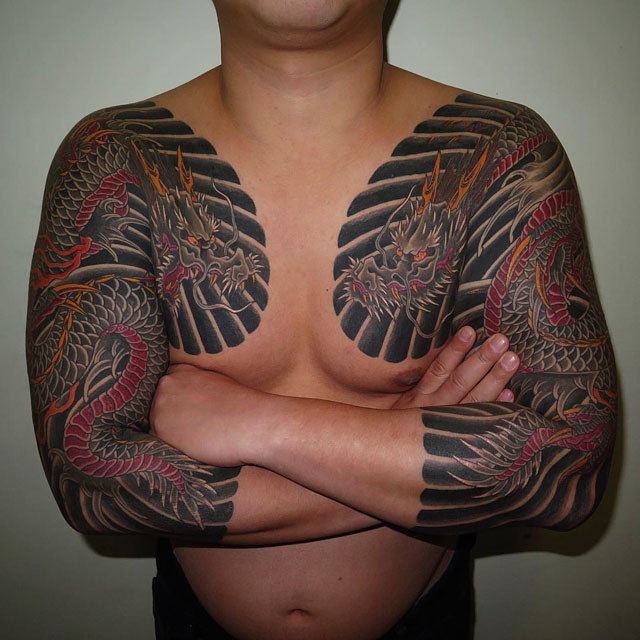 japanese dragon tattoo sleeves