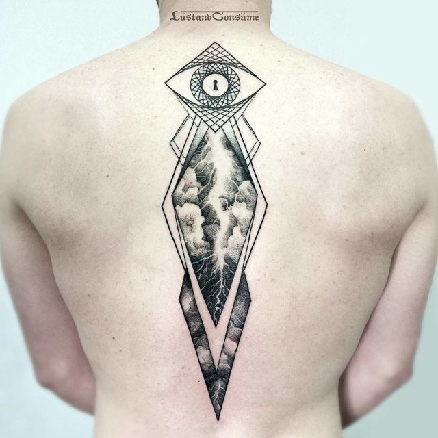 back thunder tattoo