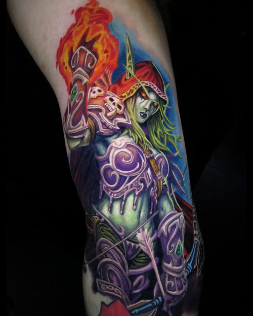 Sylvanas Tattoo WOW