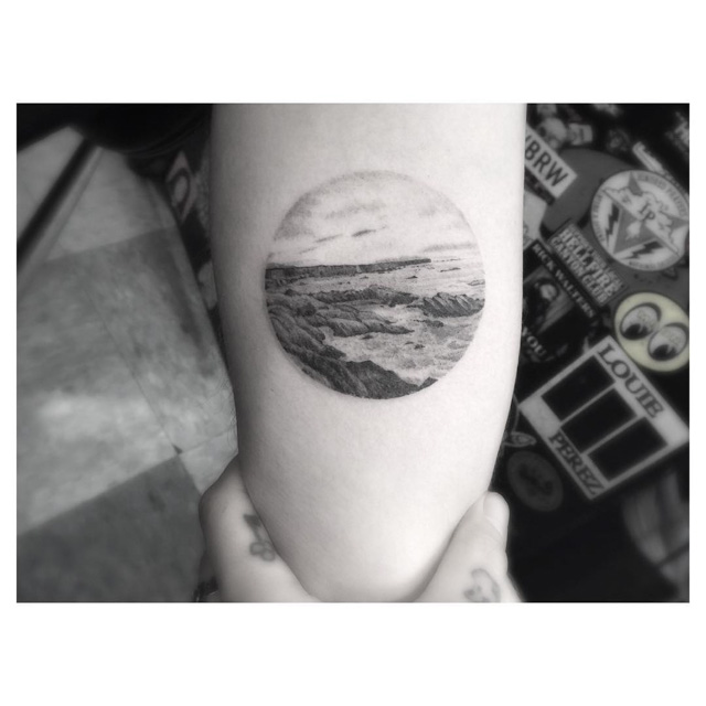 Tattoo Sea Landscape