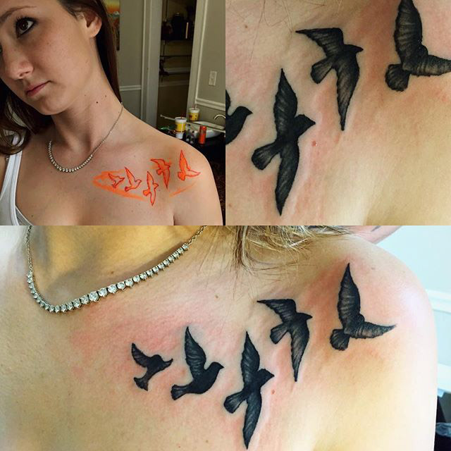 Black Birds Tattoo