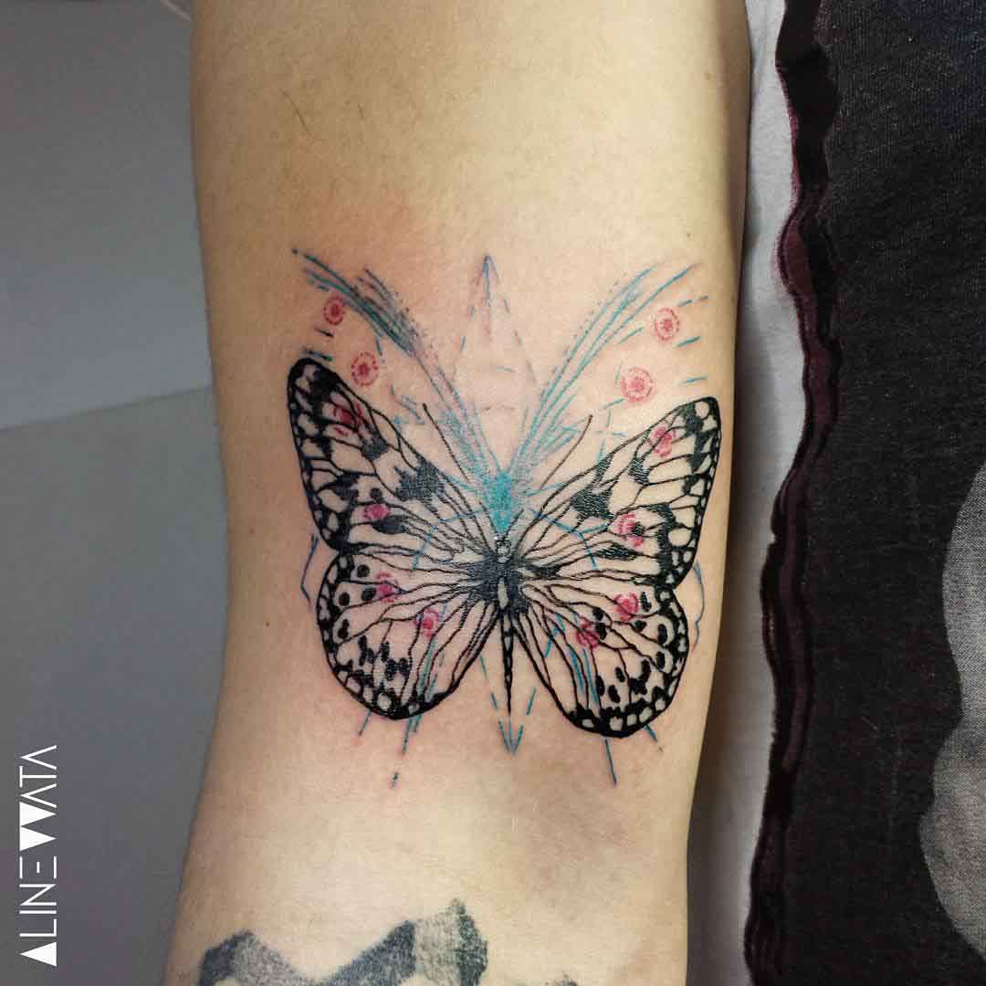 butterfly tattoo on arm