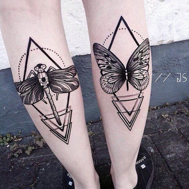 Tattoos on Calf