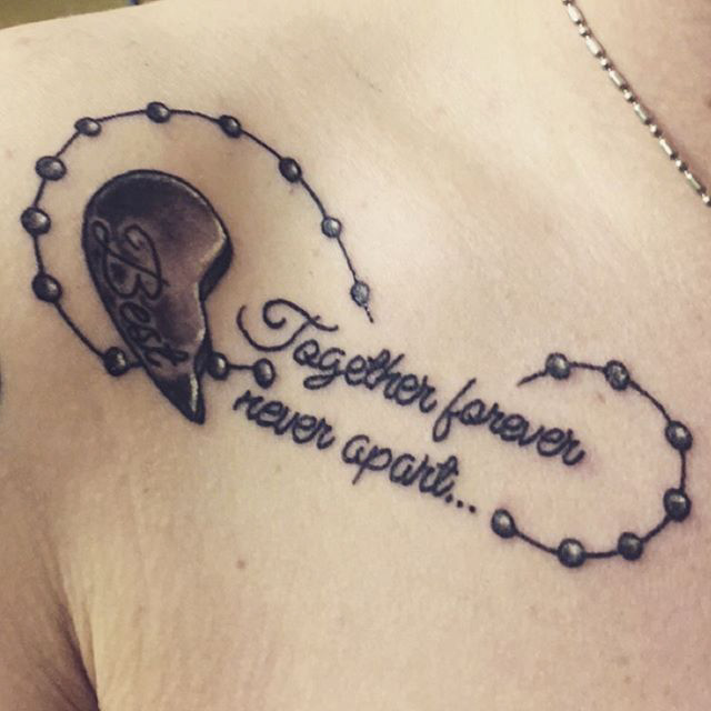 Collarbone Quote Tattoo