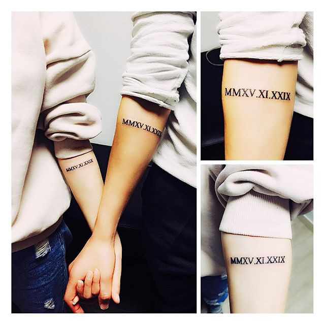 Couple Date Tattoos