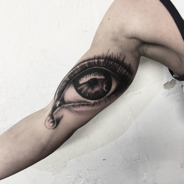 Eye Tear Tattoo