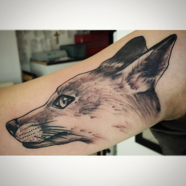 Fox Face Tattoo