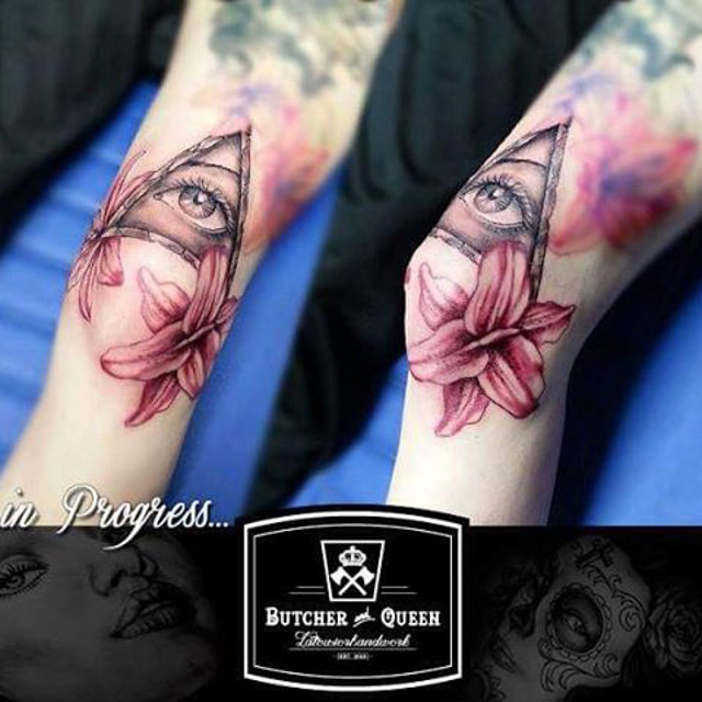 Girly Eye of Providence Tattoo