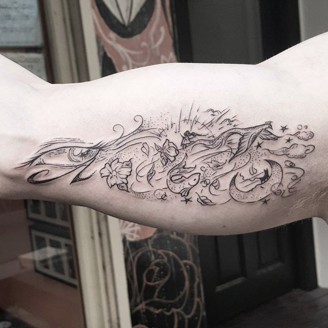 Inner Bicep Tattoo