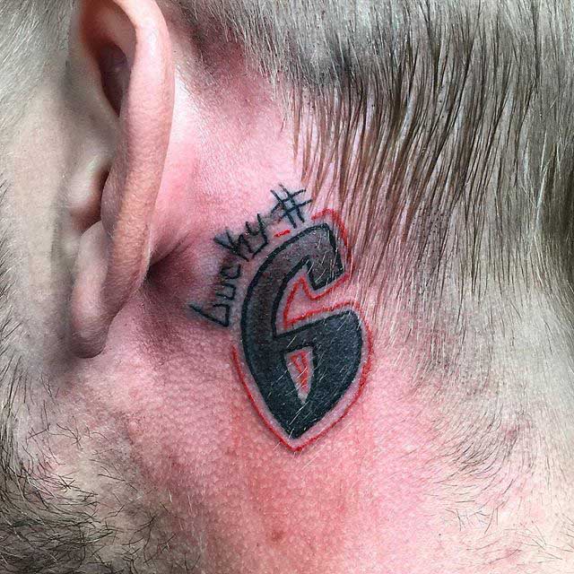 Lucky 6 Tattoo