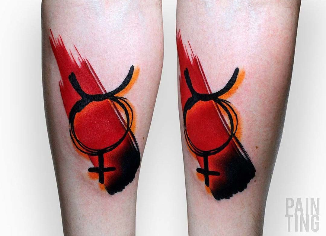 mercury sign tattoo