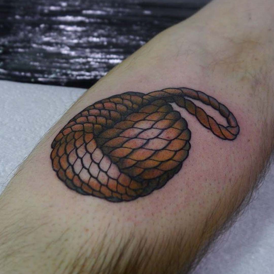 rope tattoo monkey fist