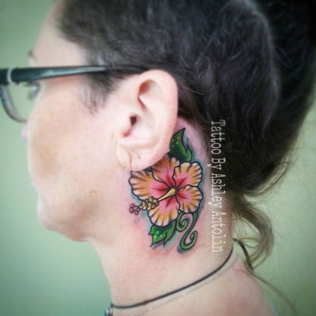 Pink Hibiscus Tattoo