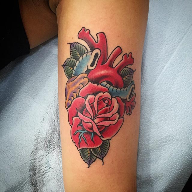 Rose Heart Tattoo