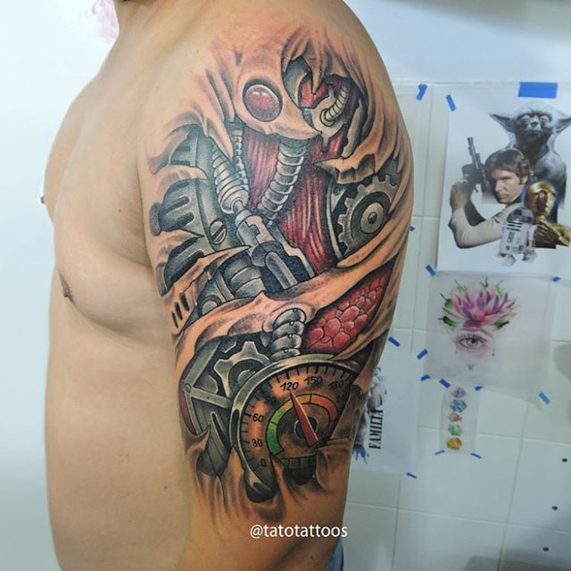 Shoulder Biomechanical Tattoo