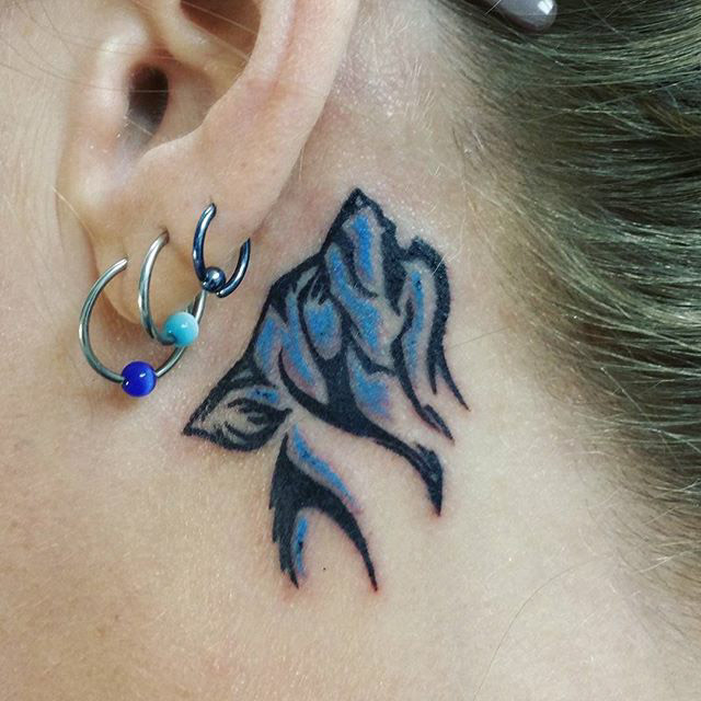 Small Wolf Tattoo