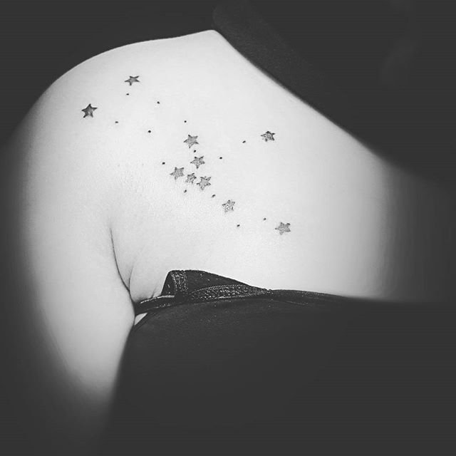 Stars on Collar Bone by david flip mills