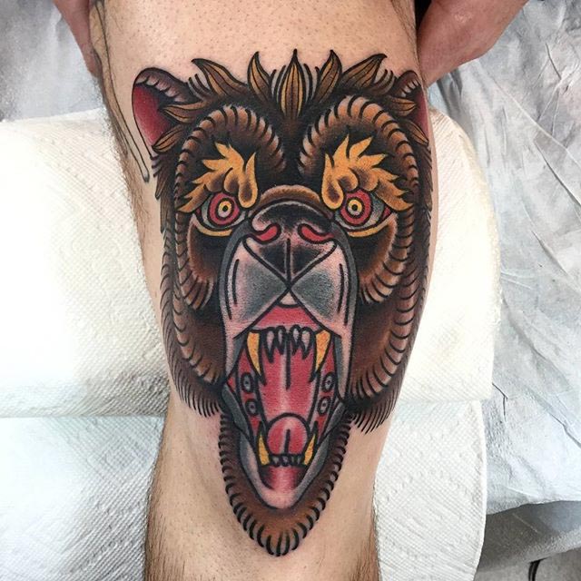 Traditional Bear Tattoo