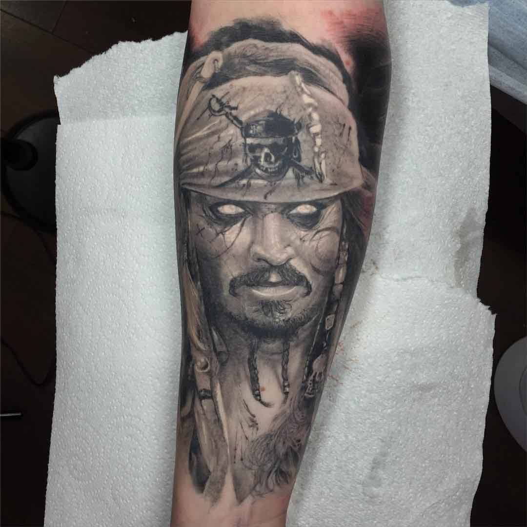 Jack Sparrow Tattoo Portrait