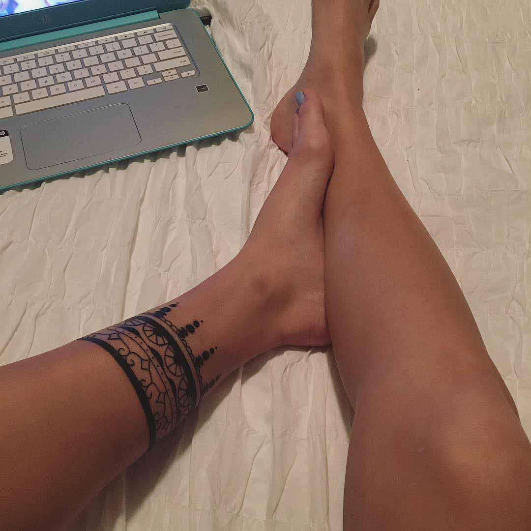 Ankle Bracelet Tattoo