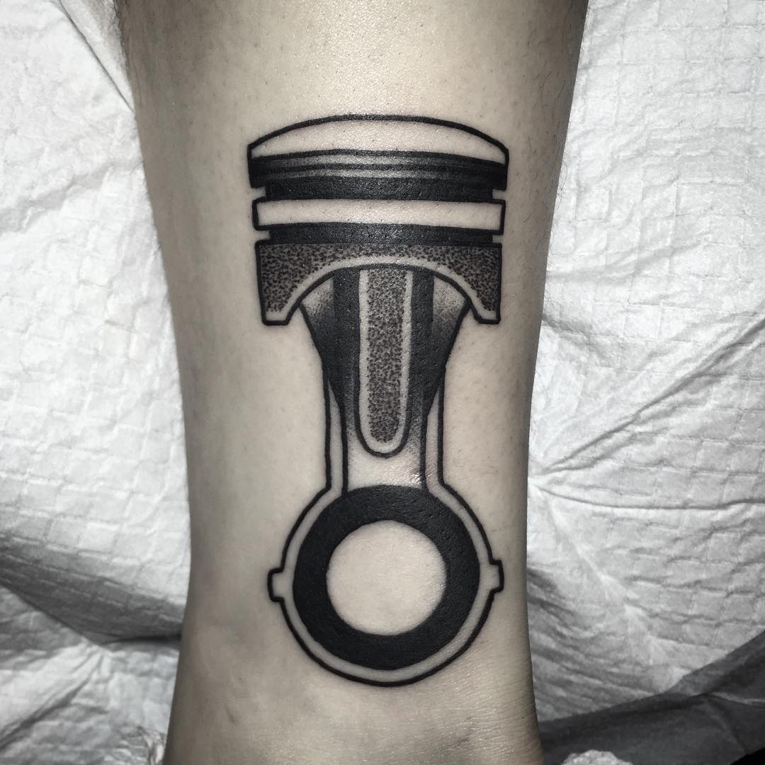 Dotwork Tattoo Piston by cuba_tattooer