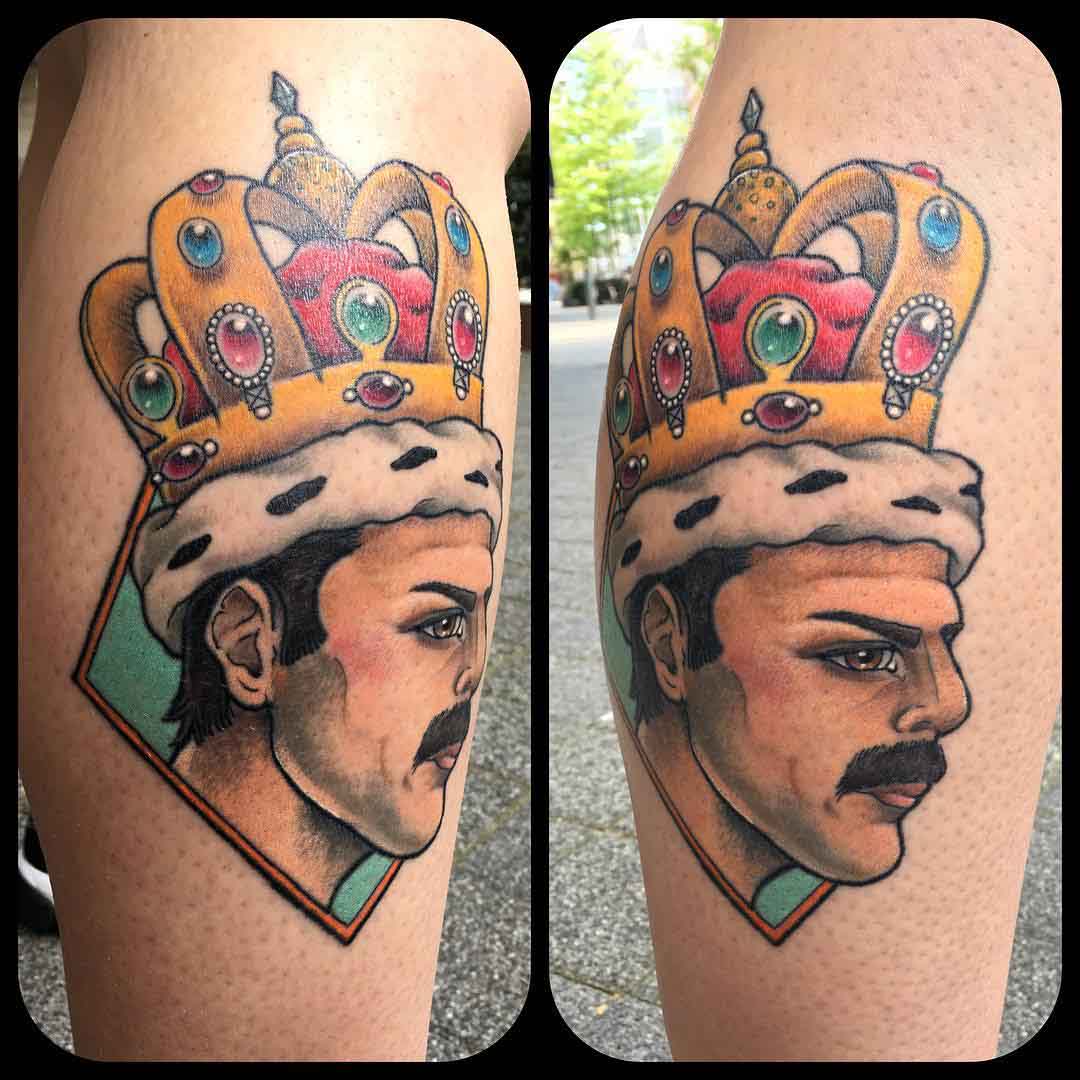 Freddy Mercury Tattoo Queen by misspoppytattoo