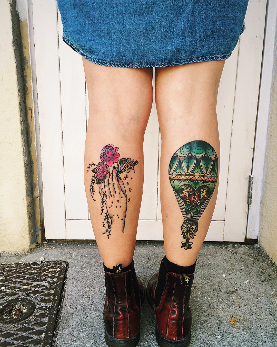 Girl Calf Tattoos by ellabelltattoo