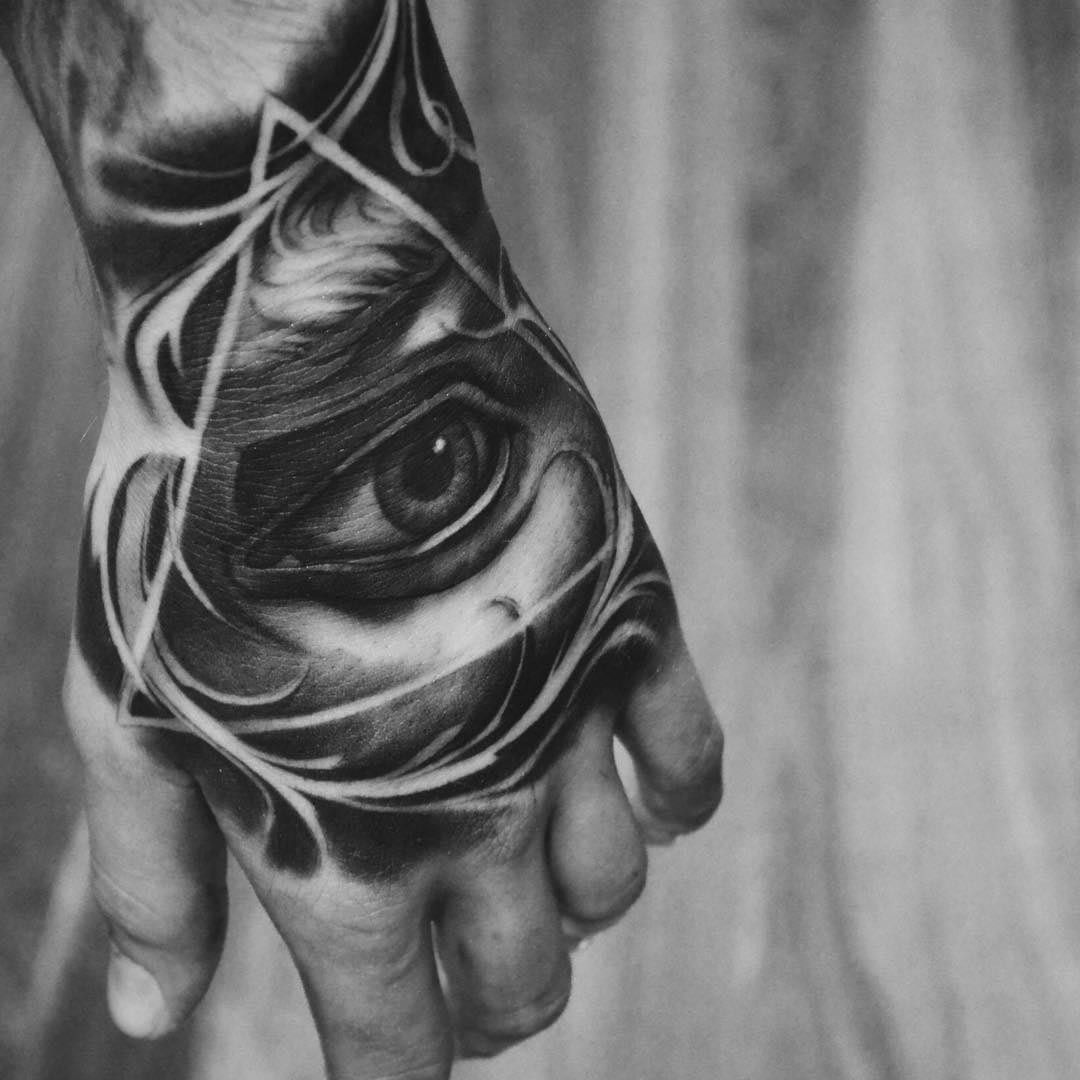 eye hand tattoo