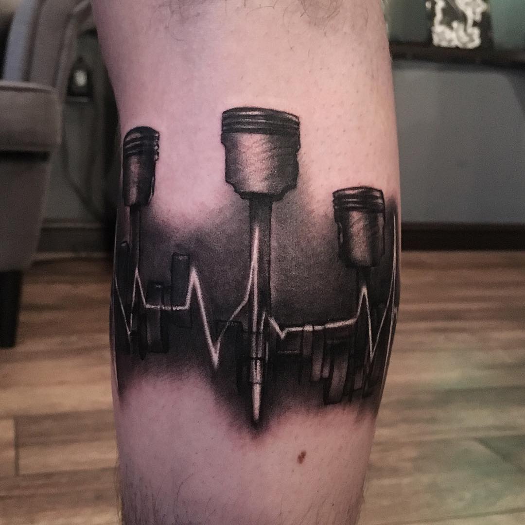 Heartbeat Pistons Tattoo by alyx_hgtc
