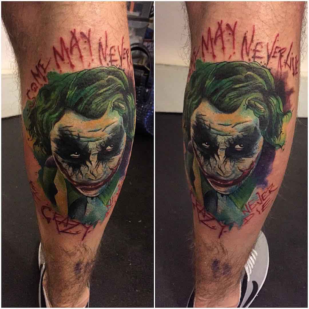 Joker Tattoo Design by kirstietattoo