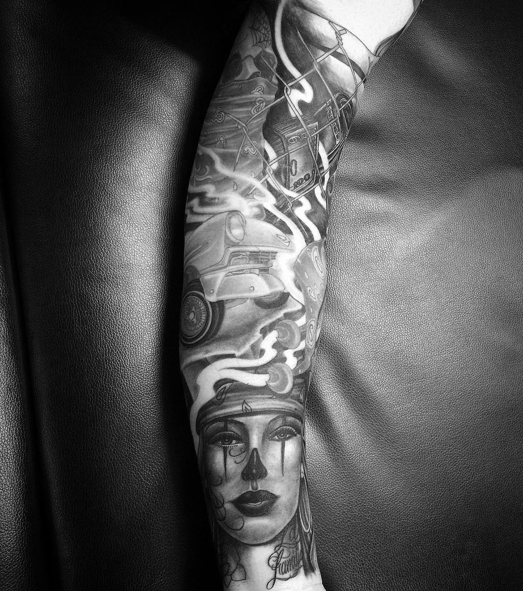 chicano tattoo sleeve