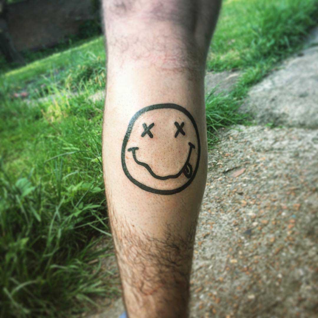 Nirvana Smiley Face Tattoo