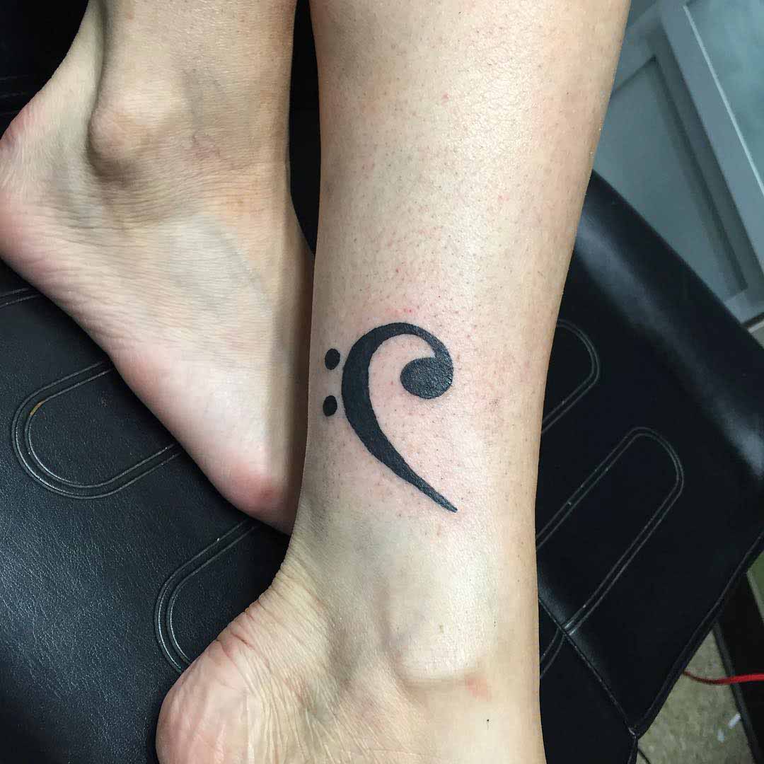 Tattoo Bass Clef by corinne.clapper