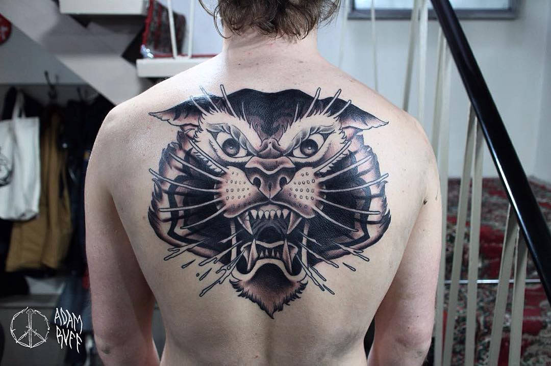 back tattoo tiger