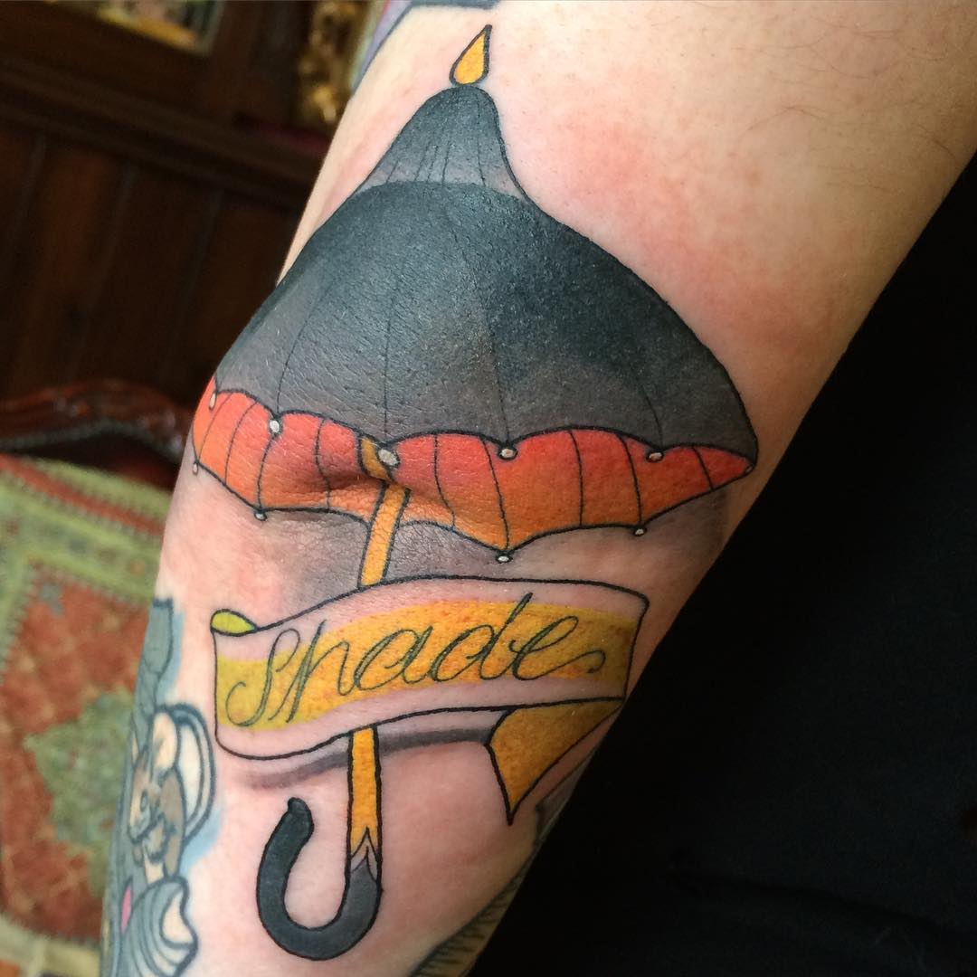 Traditional Umbrella Tattoo by lucylucyhorsehead