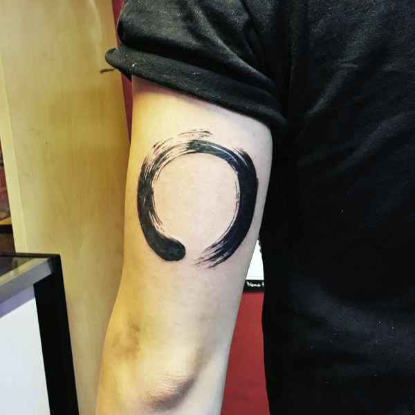 Tricep Zen Circle Tattoo