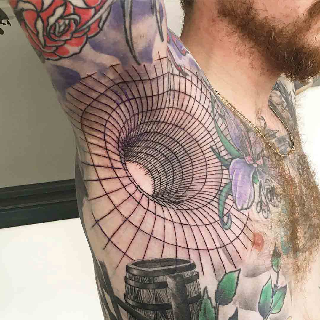 3D Armpit Tattoo by gavdunbartattoos